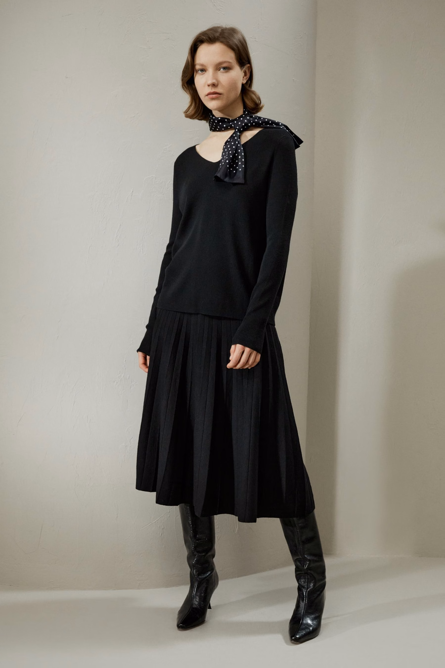 Maglione in Merino Ultra-fine a V