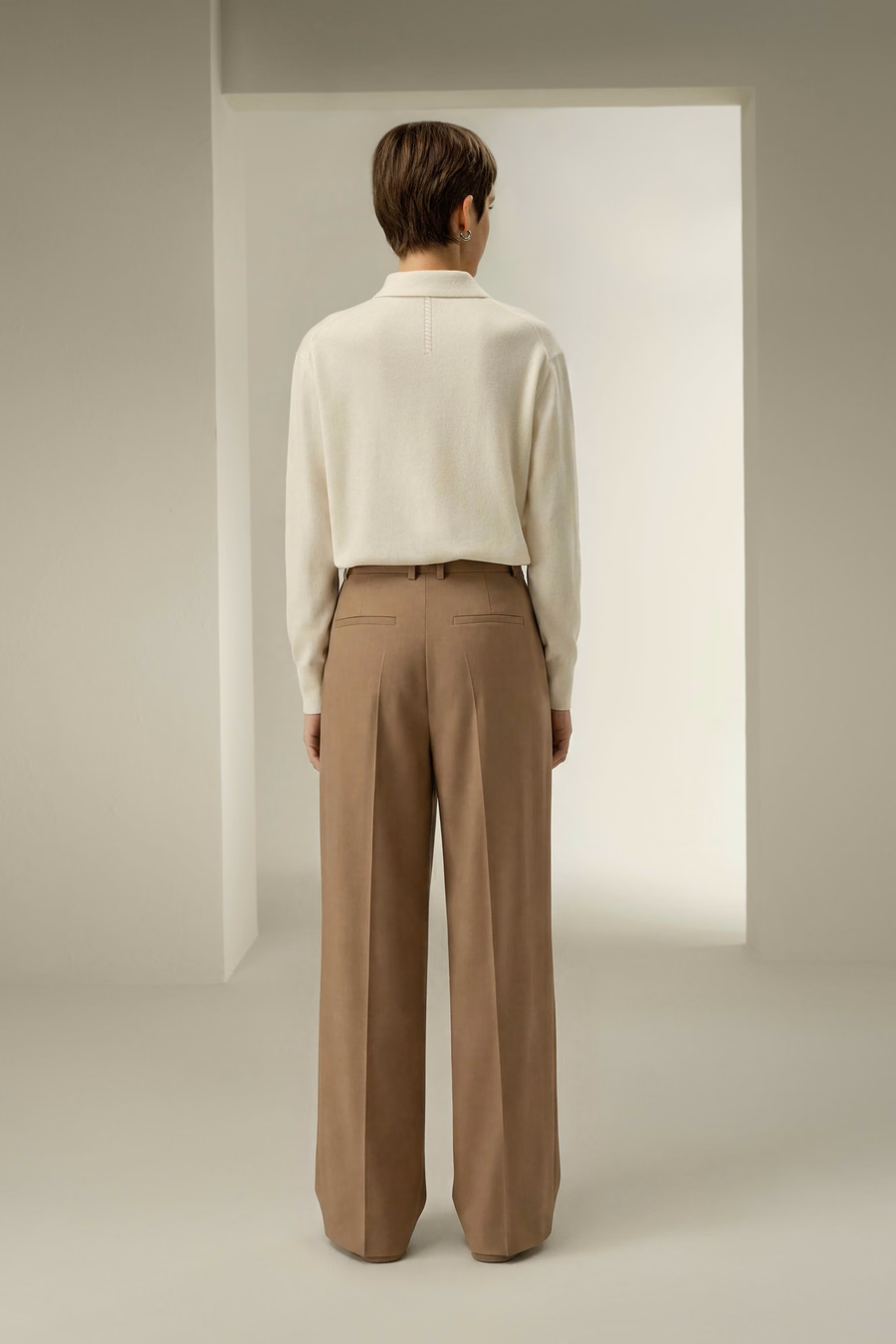 Pantaloni in lana Merino
