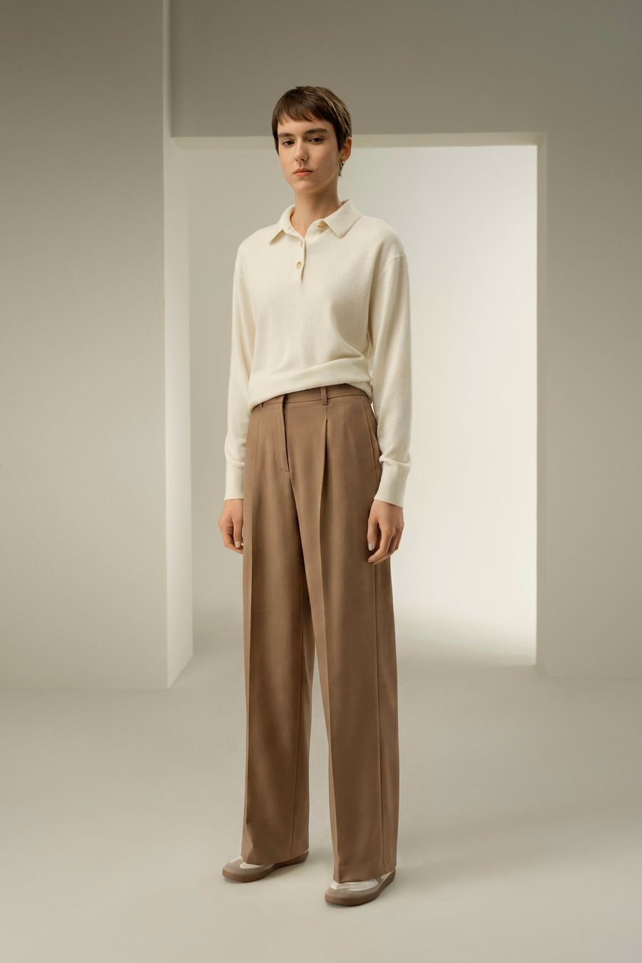 Pantaloni in lana Merino