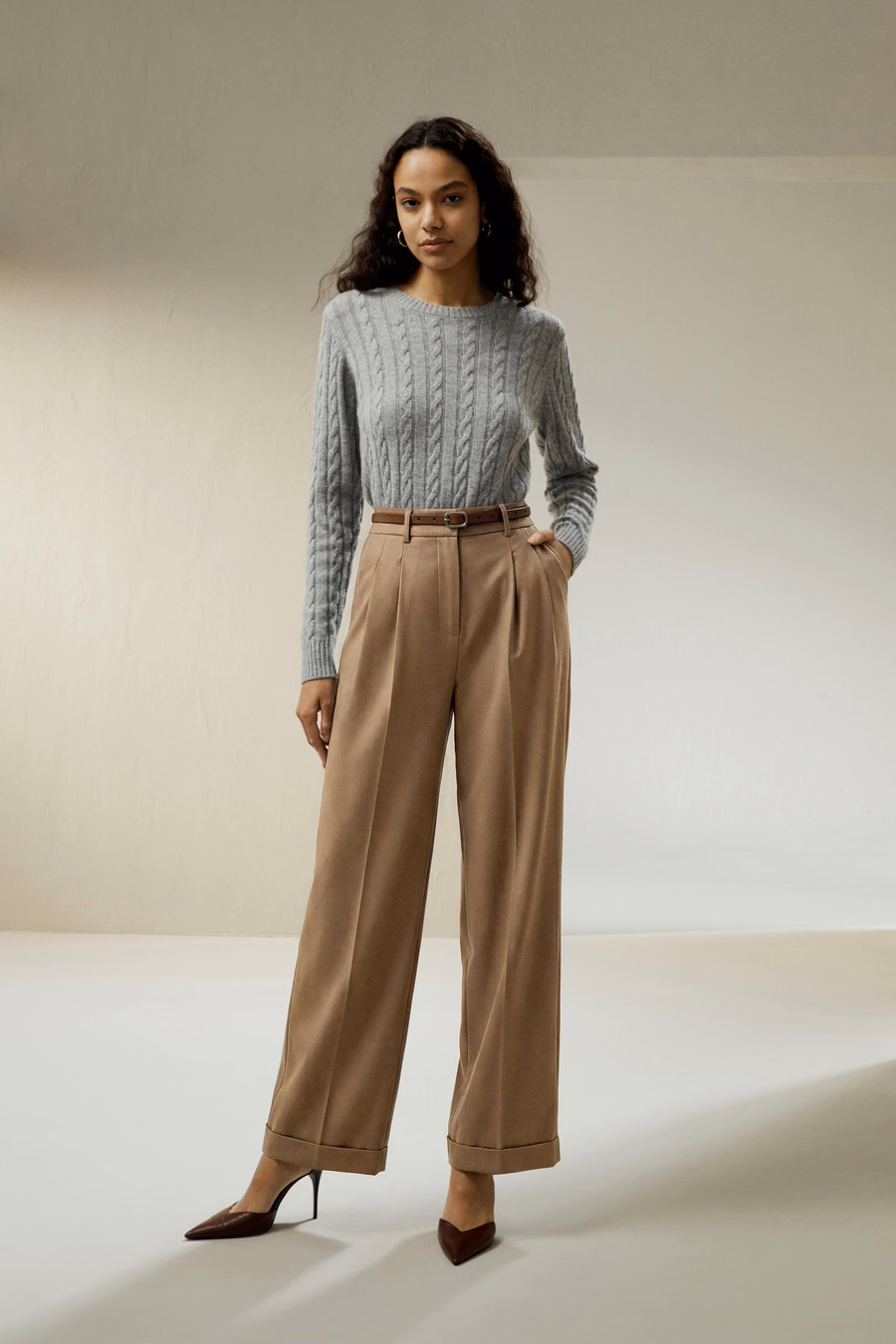 Pantaloni da completo a gamba larga