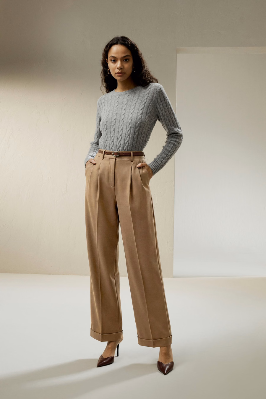 Pantaloni da completo a gamba larga