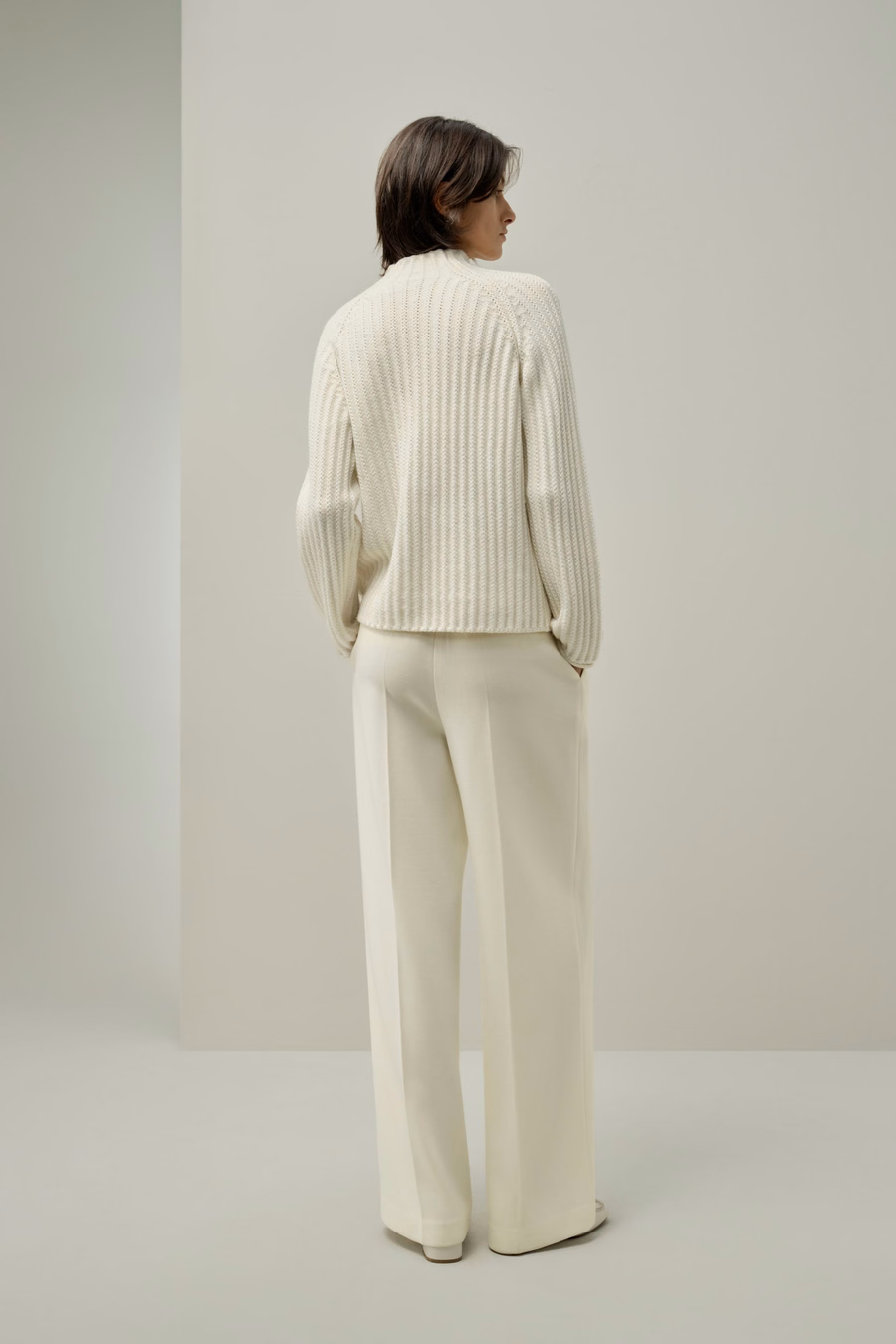 Maglione con Collo Alto a Punto Ecco