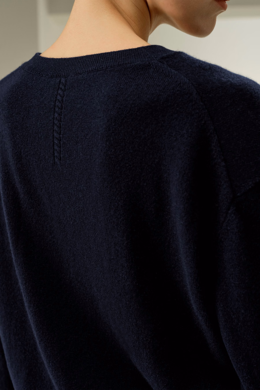 Maglione in cashmere per bambini a scollo a V