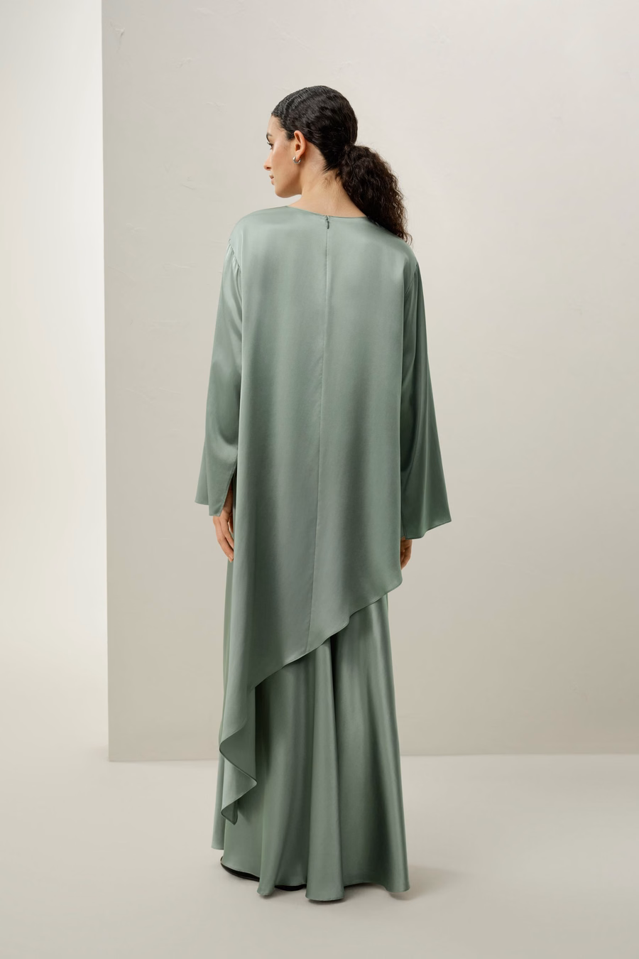 Gonna Maxi A-Line in Seta Charmeuse