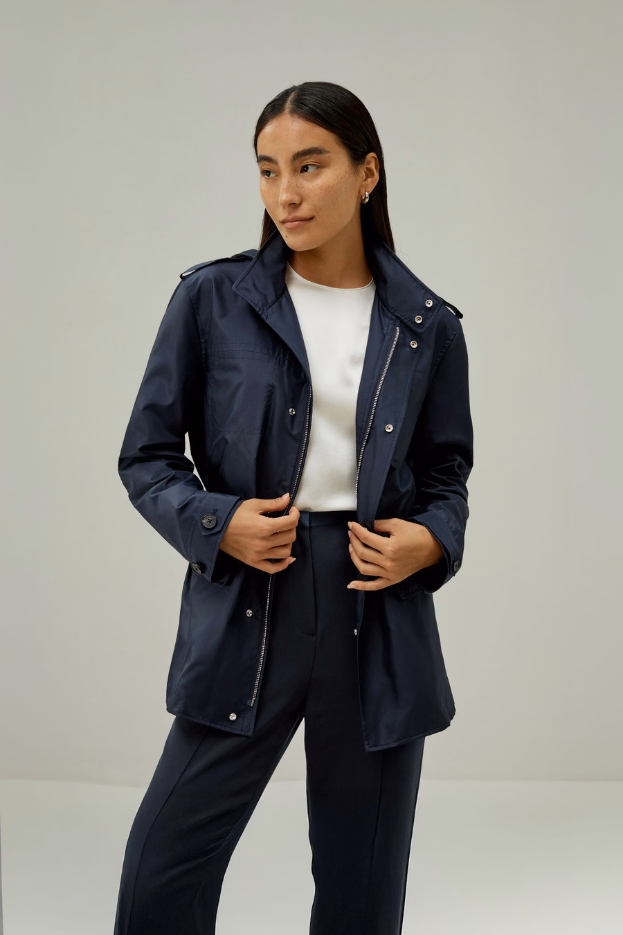 Giacca Utility Moderna Impermeabile
