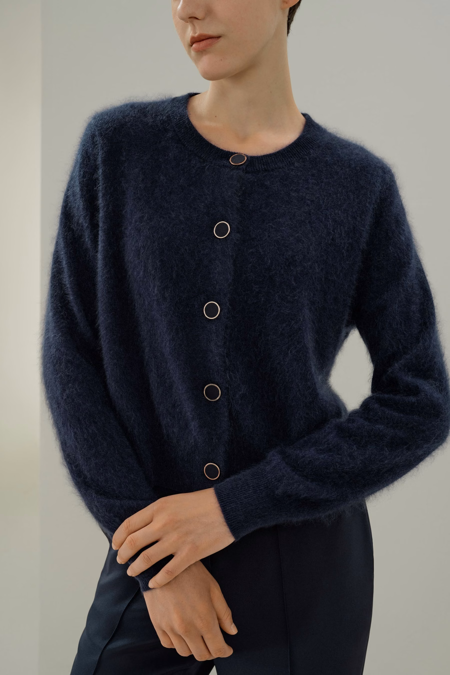 Cardigan in Cashmere Spazzolato Ultra-Morbido