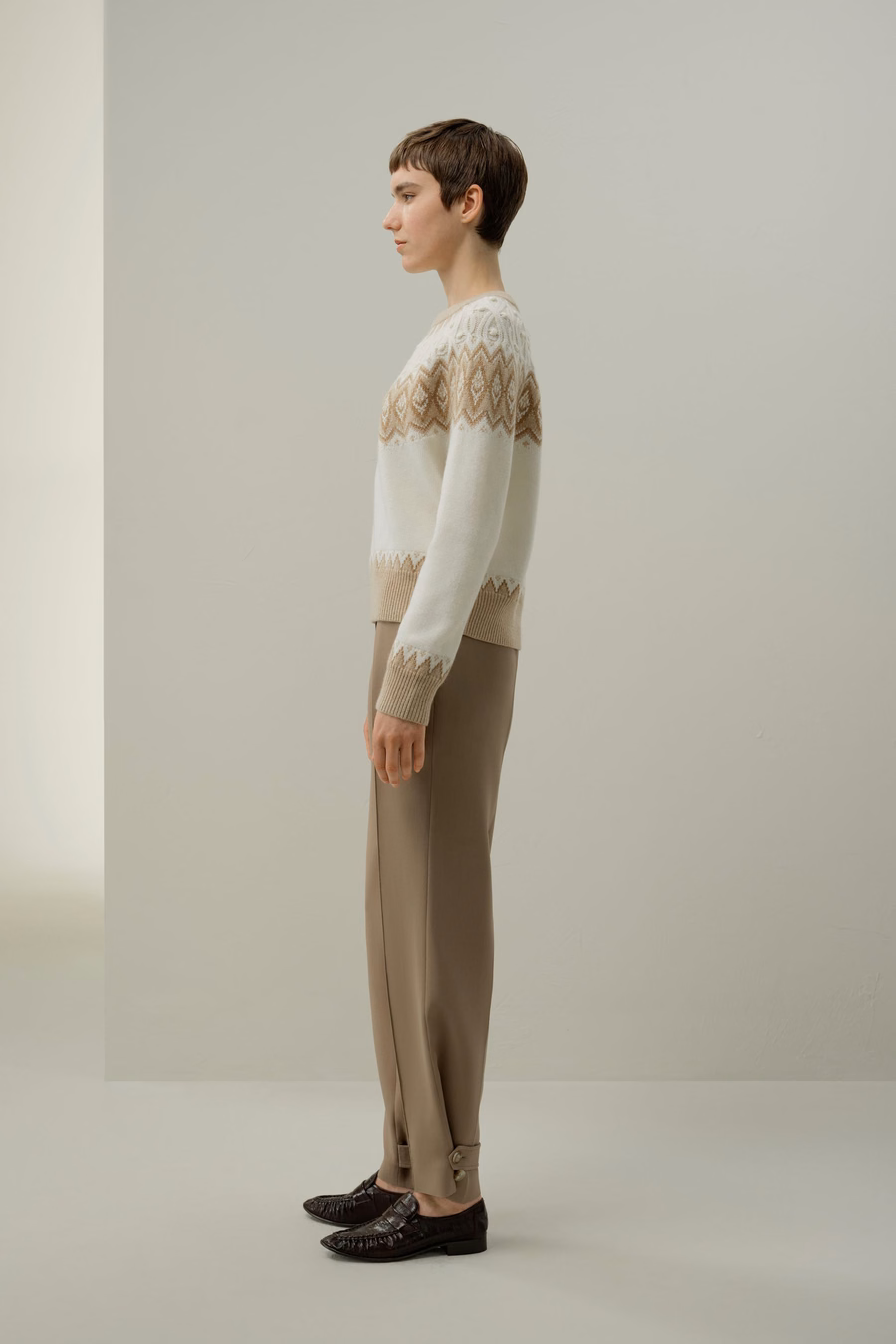 Maglione Fair Isle in Lana e Cashmere