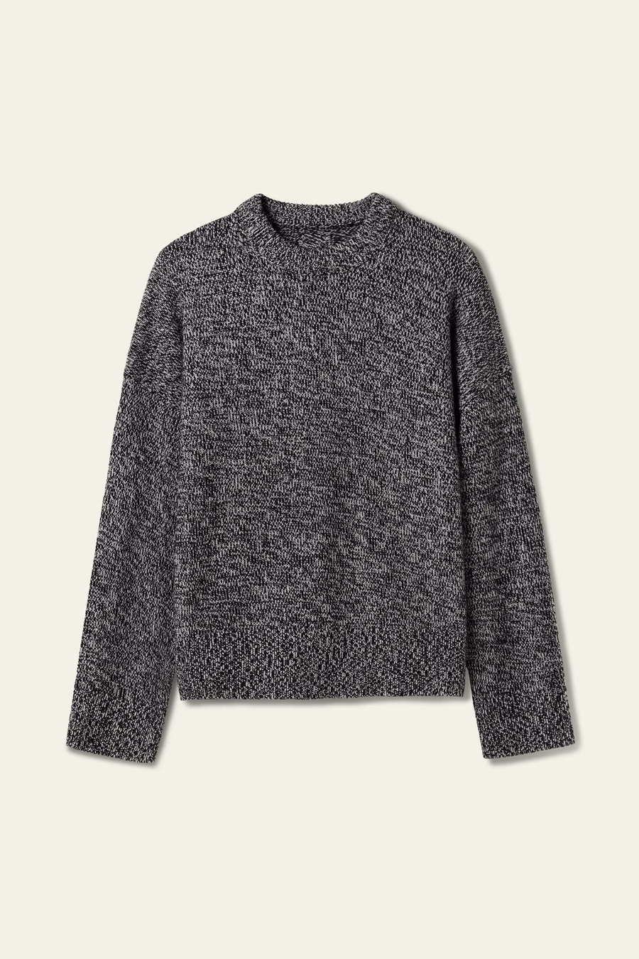 Maglione in Lana-Cashmere con Collo Rotondo Oversized