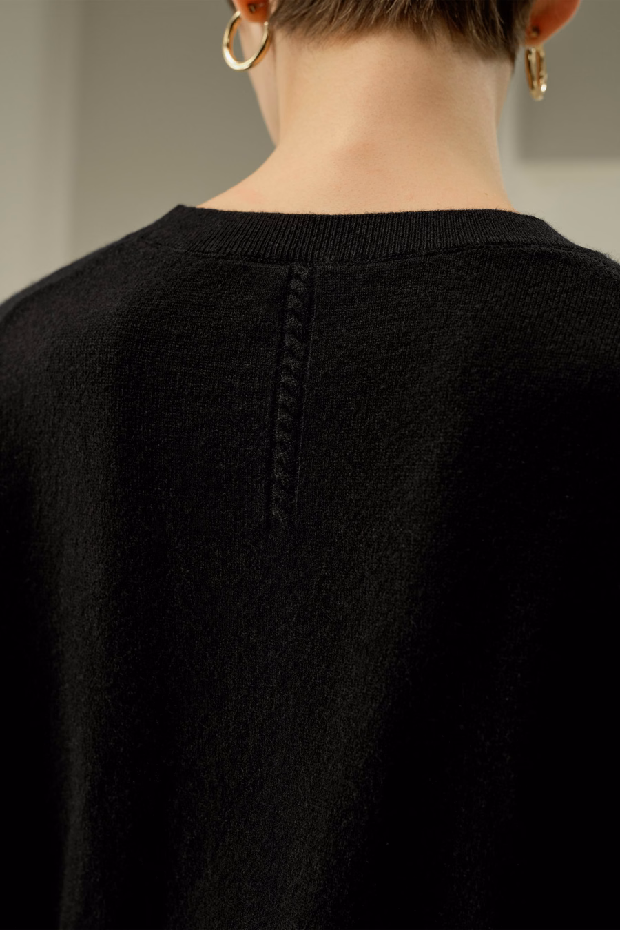 Maglione in cashmere per bambini a scollo a V