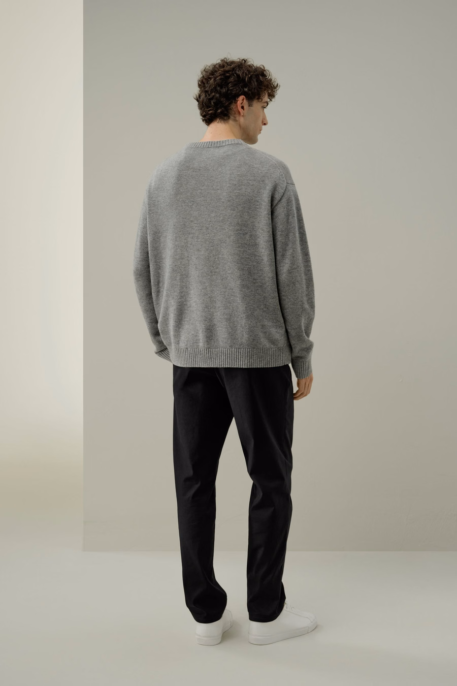 Maglione in Lana Cashmere a Girocollo Resistente