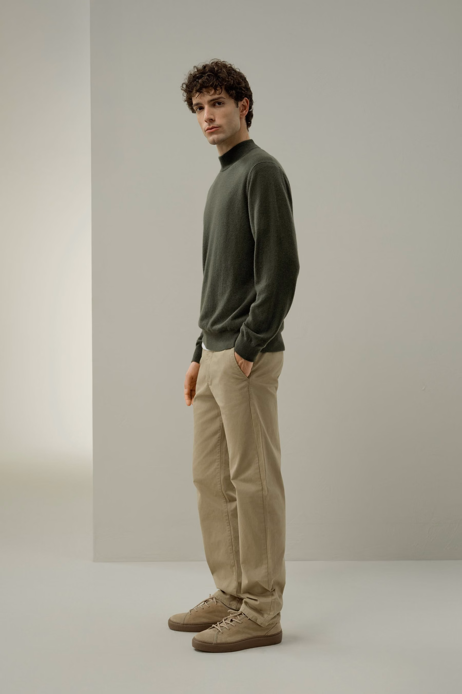 Baby Cashmere Mock Neck Sweater