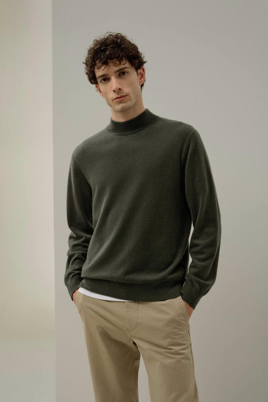 Baby Cashmere Mock Neck Sweater