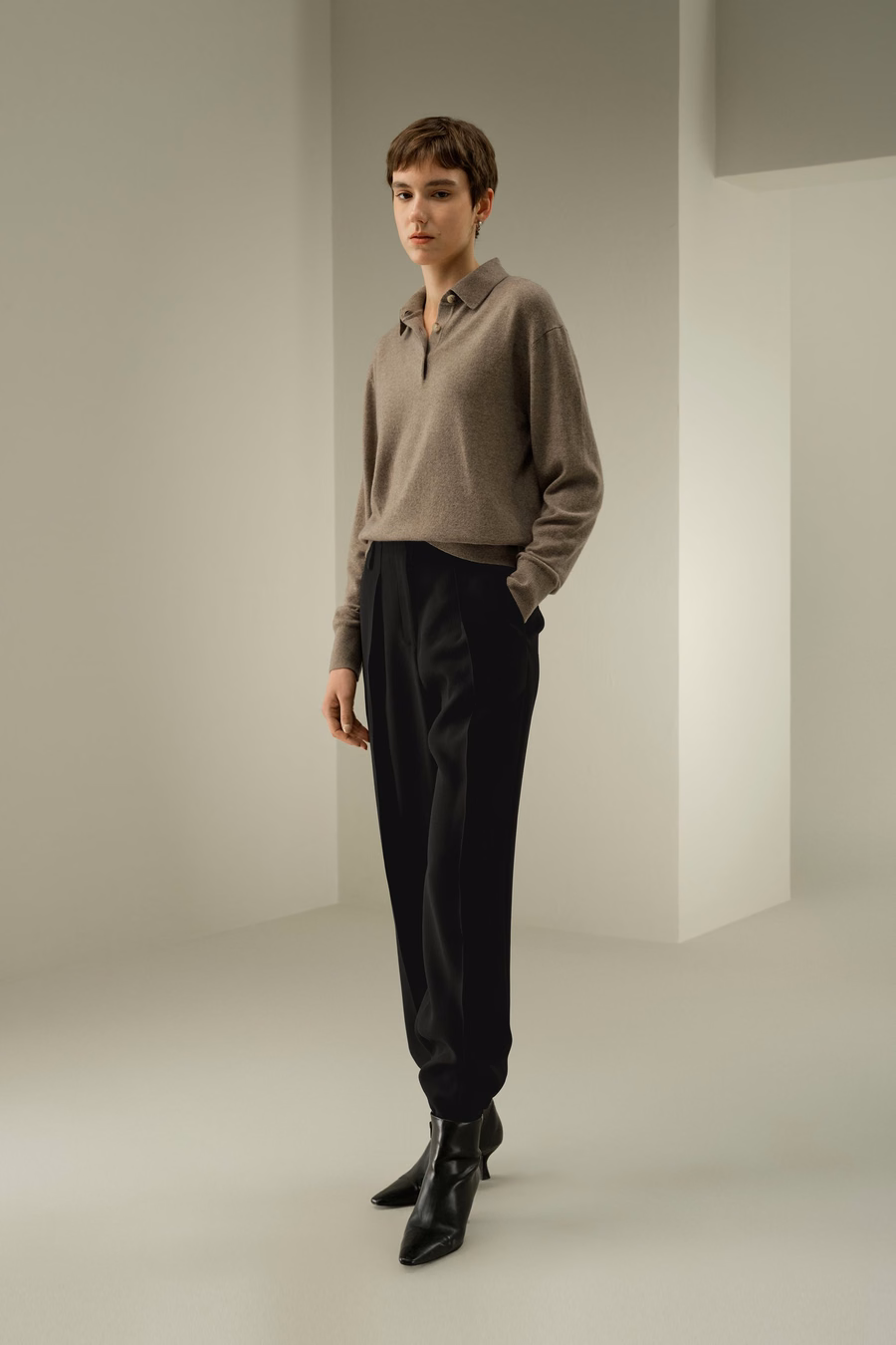 Maglietta Polo in Cashmere per Bambini