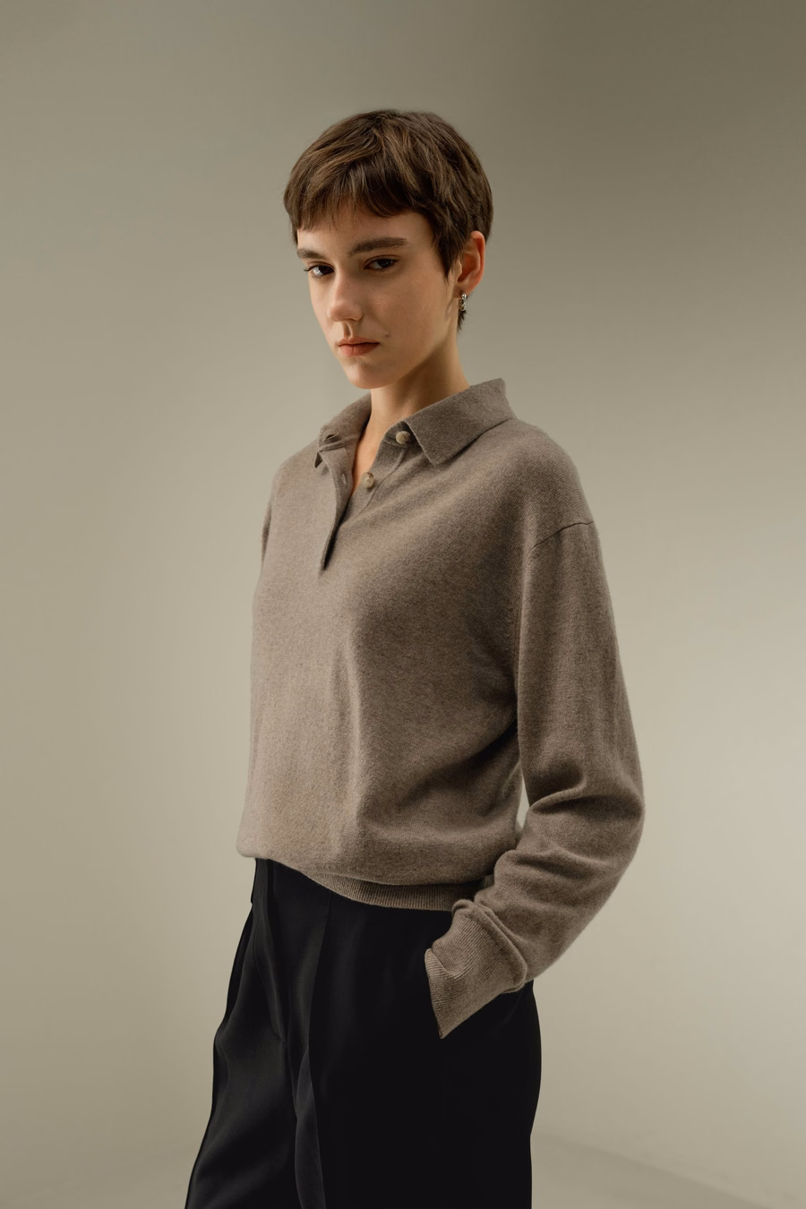 Maglietta Polo in Cashmere per Bambini