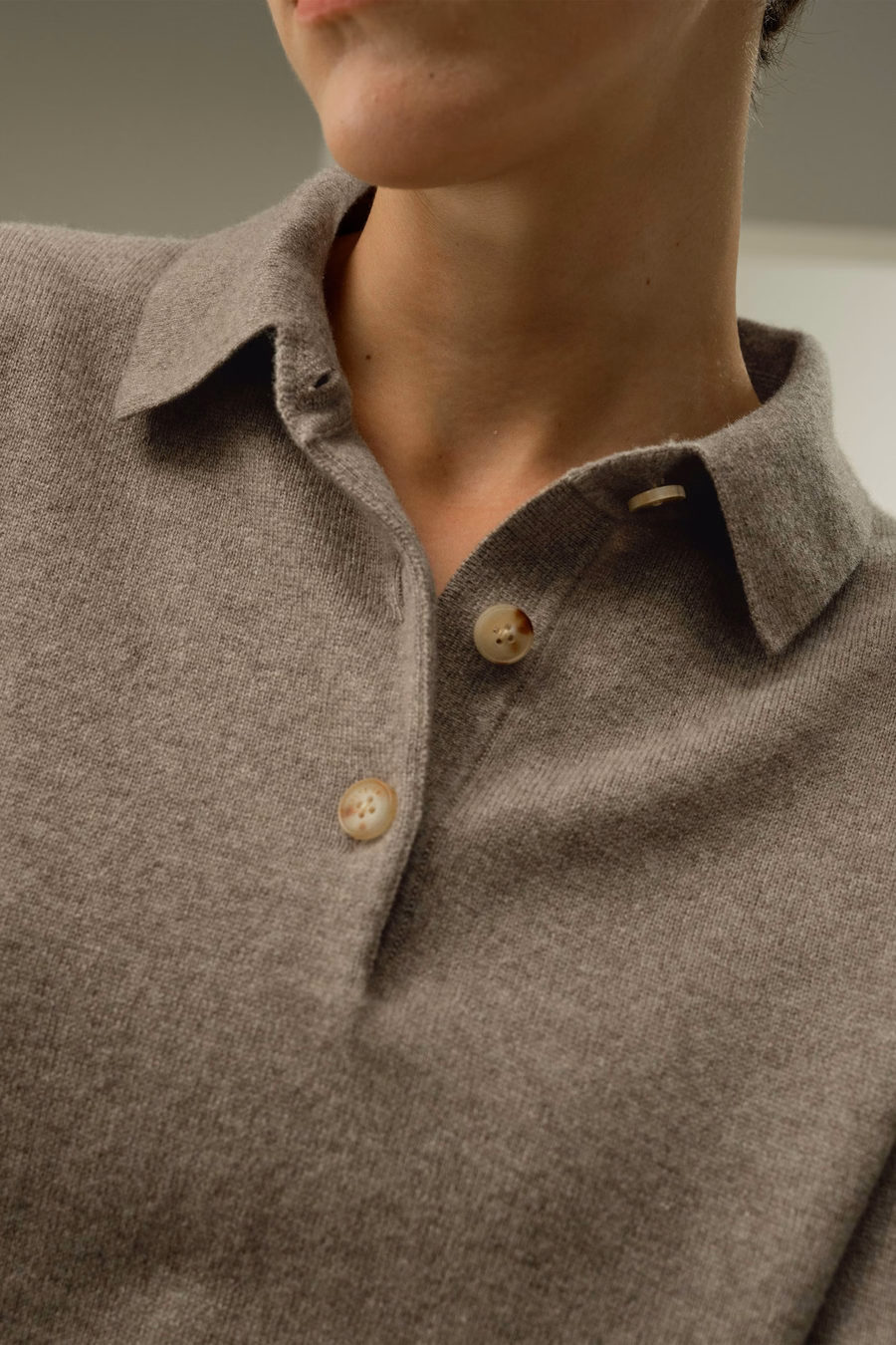 Maglietta Polo in Cashmere per Bambini