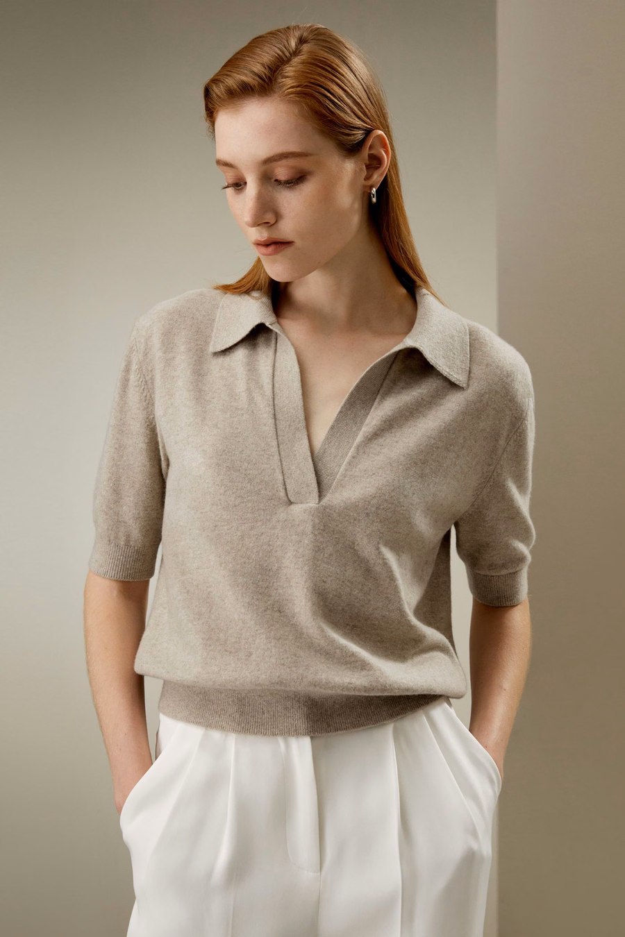 Polo in lana merino ultrafine