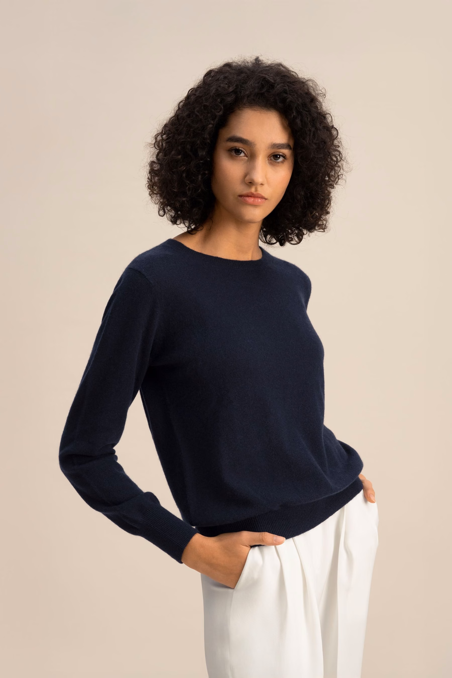 Maglione girocollo in cashmere per bambini