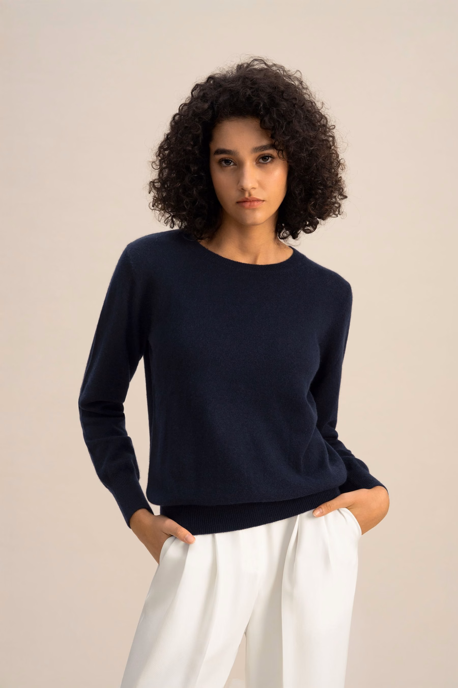 Maglione girocollo in cashmere per bambini