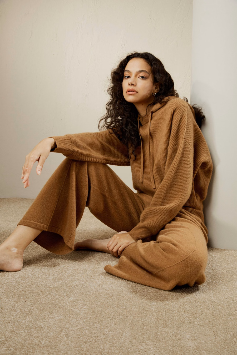 Pantaloni in Cashmere Fluido