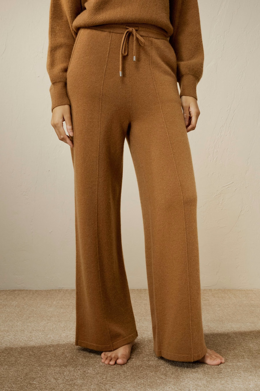 Pantaloni in Cashmere Fluido