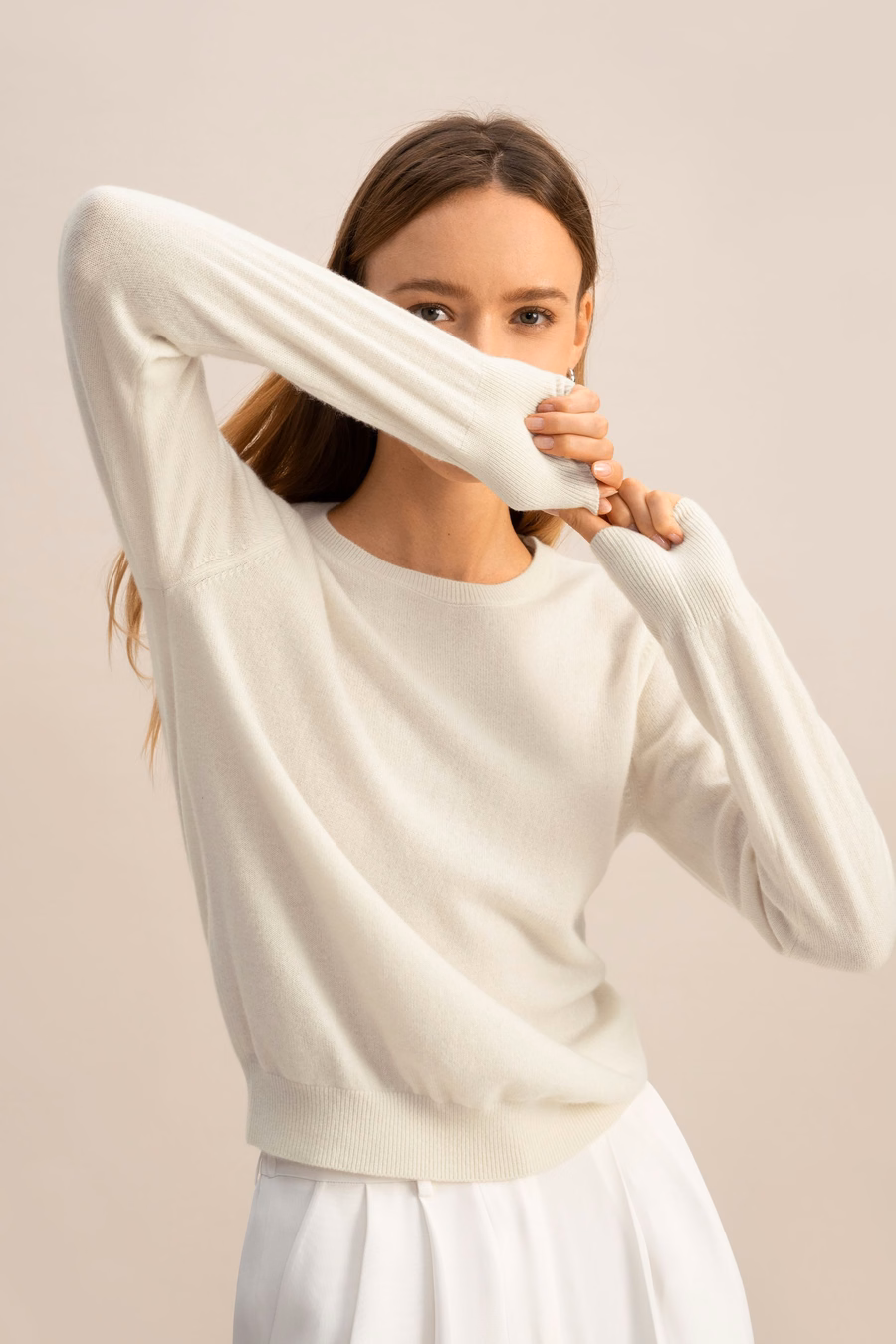 Maglione girocollo in cashmere per bambini