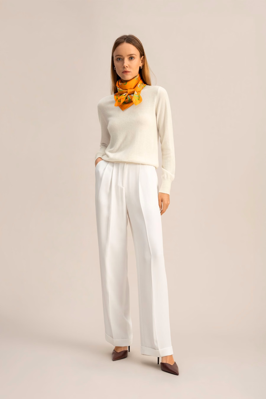 Maglione girocollo in cashmere per bambini