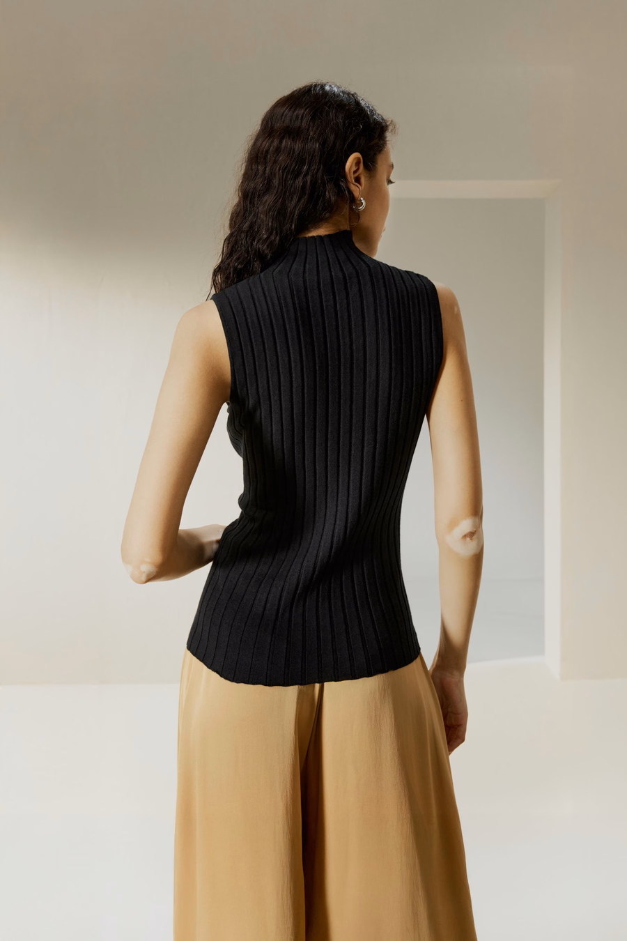 Maglione in misto seta e cashmere