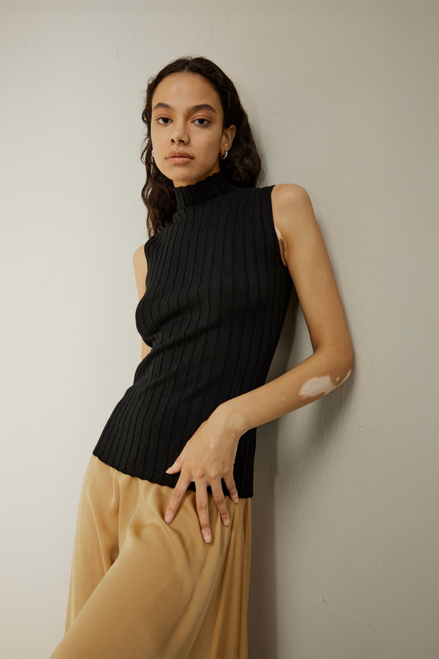Maglione in misto seta e cashmere