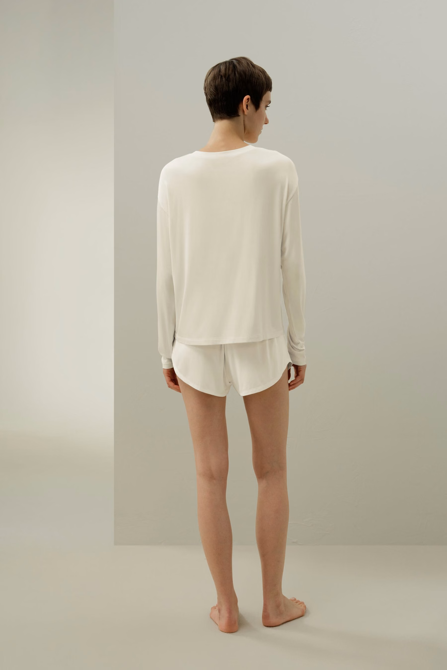 Top rilassato in jersey di seta Breeze