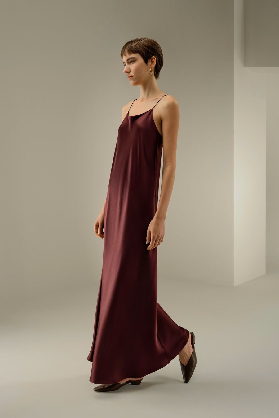 U-Neck Minimalist Slip Dress