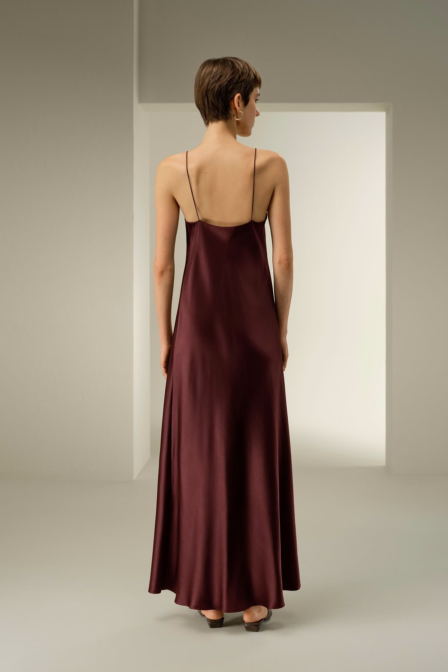 U-Neck Minimalist Slip Dress