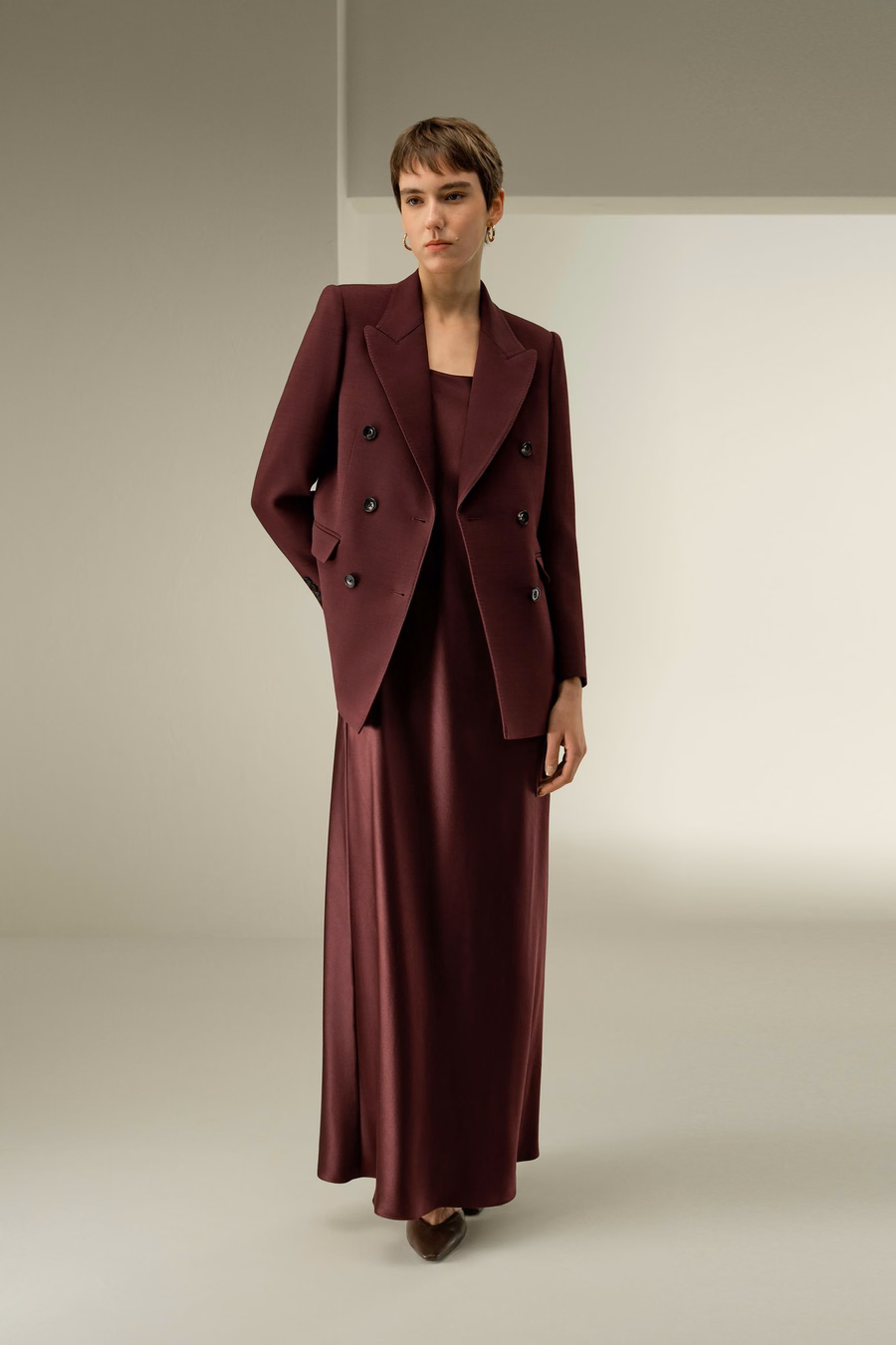 U-Neck Minimalist Slip Dress
