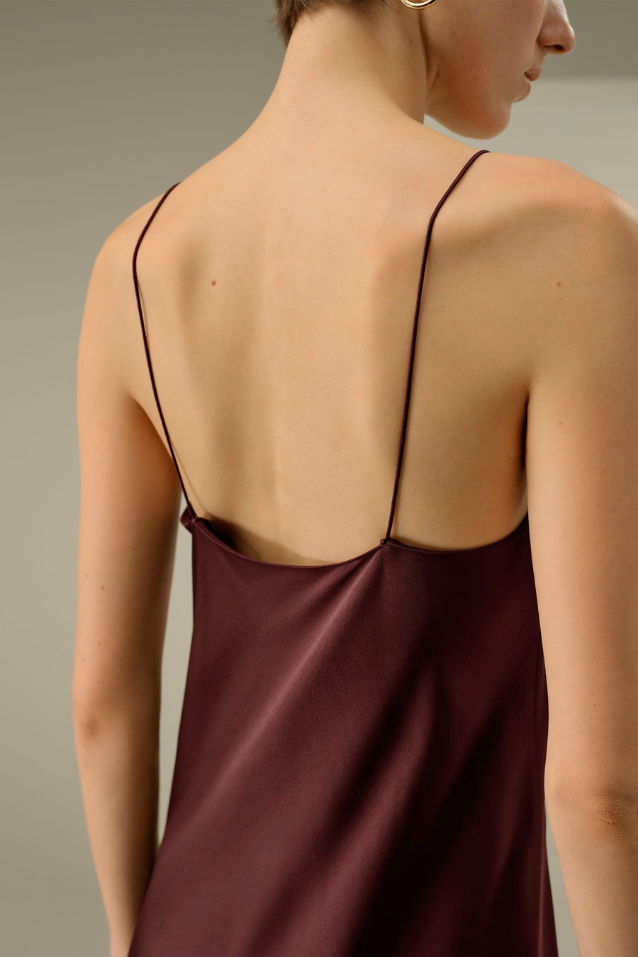 U-Neck Minimalist Slip Dress