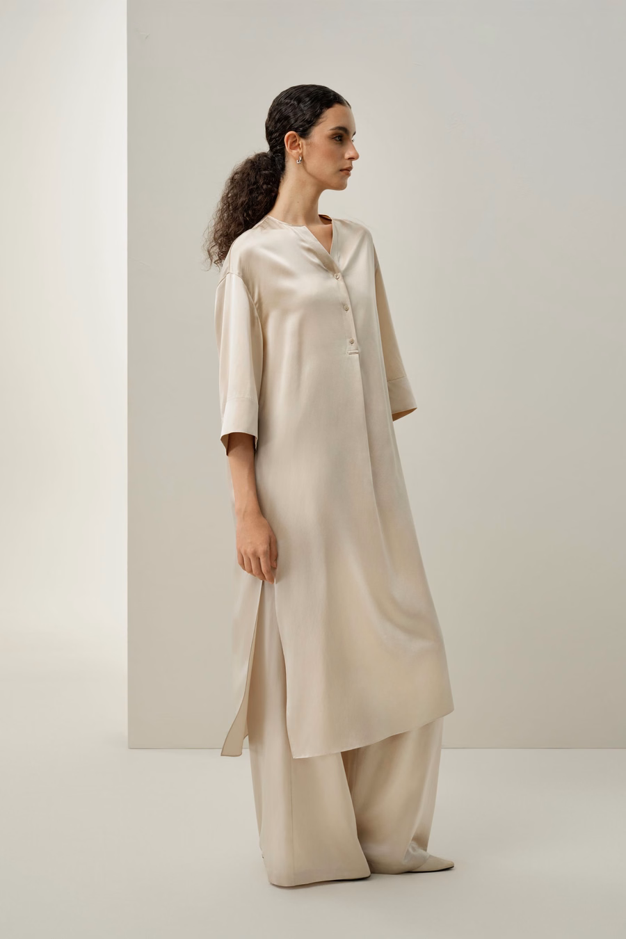 Tunica in Seta Charmeuse