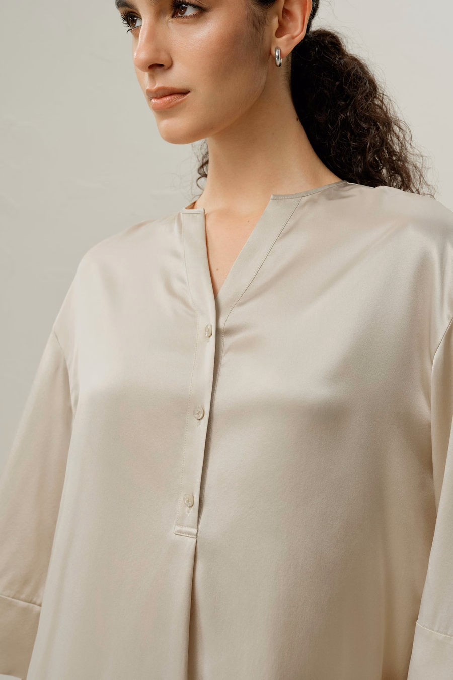 Tunica in Seta Charmeuse