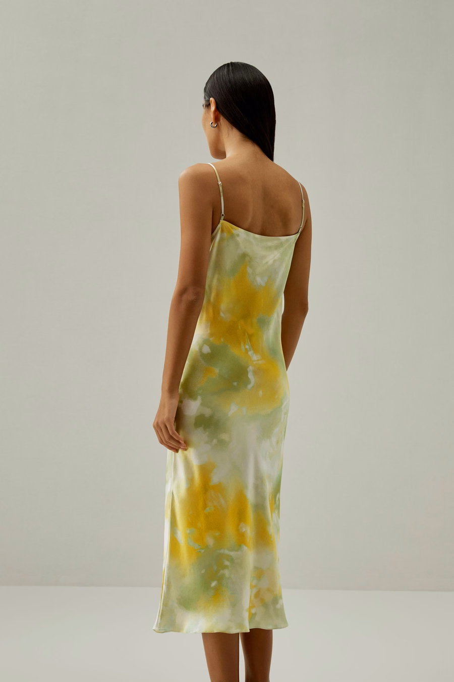 Vestito in seta con spalline