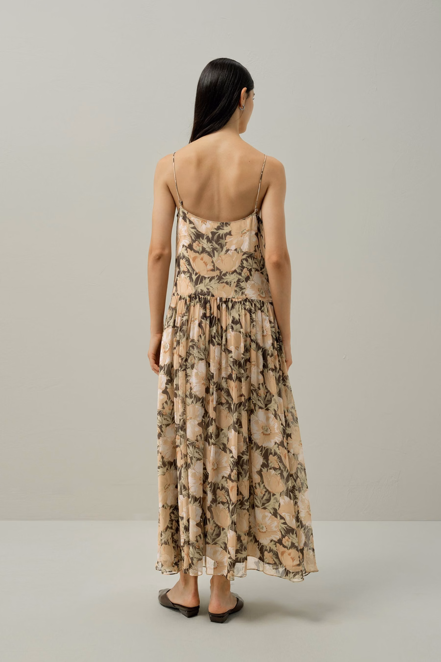 Abito slip Poppy Parade - Realizzato con tessuto Liberty