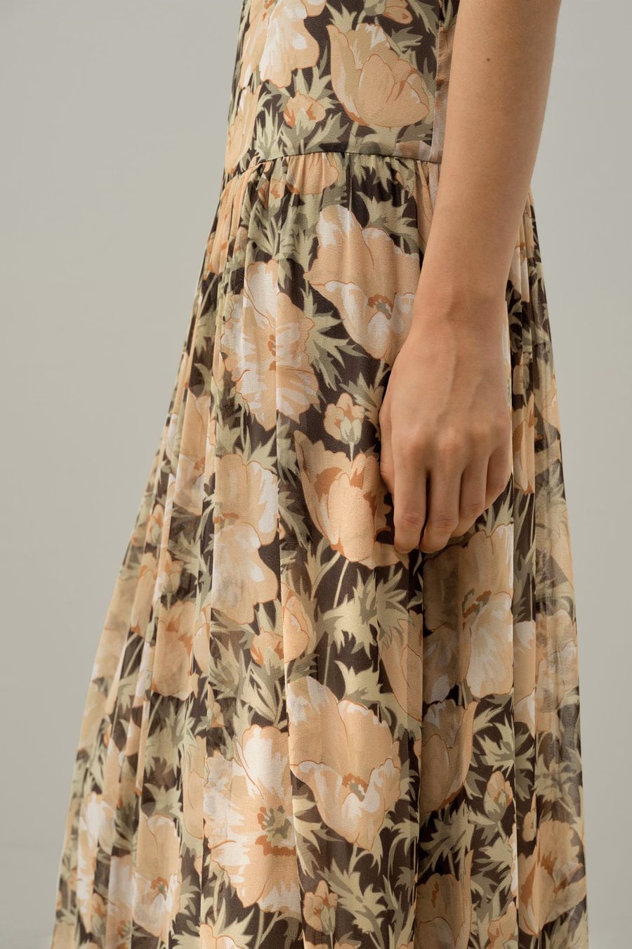 Abito slip Poppy Parade - Realizzato con tessuto Liberty
