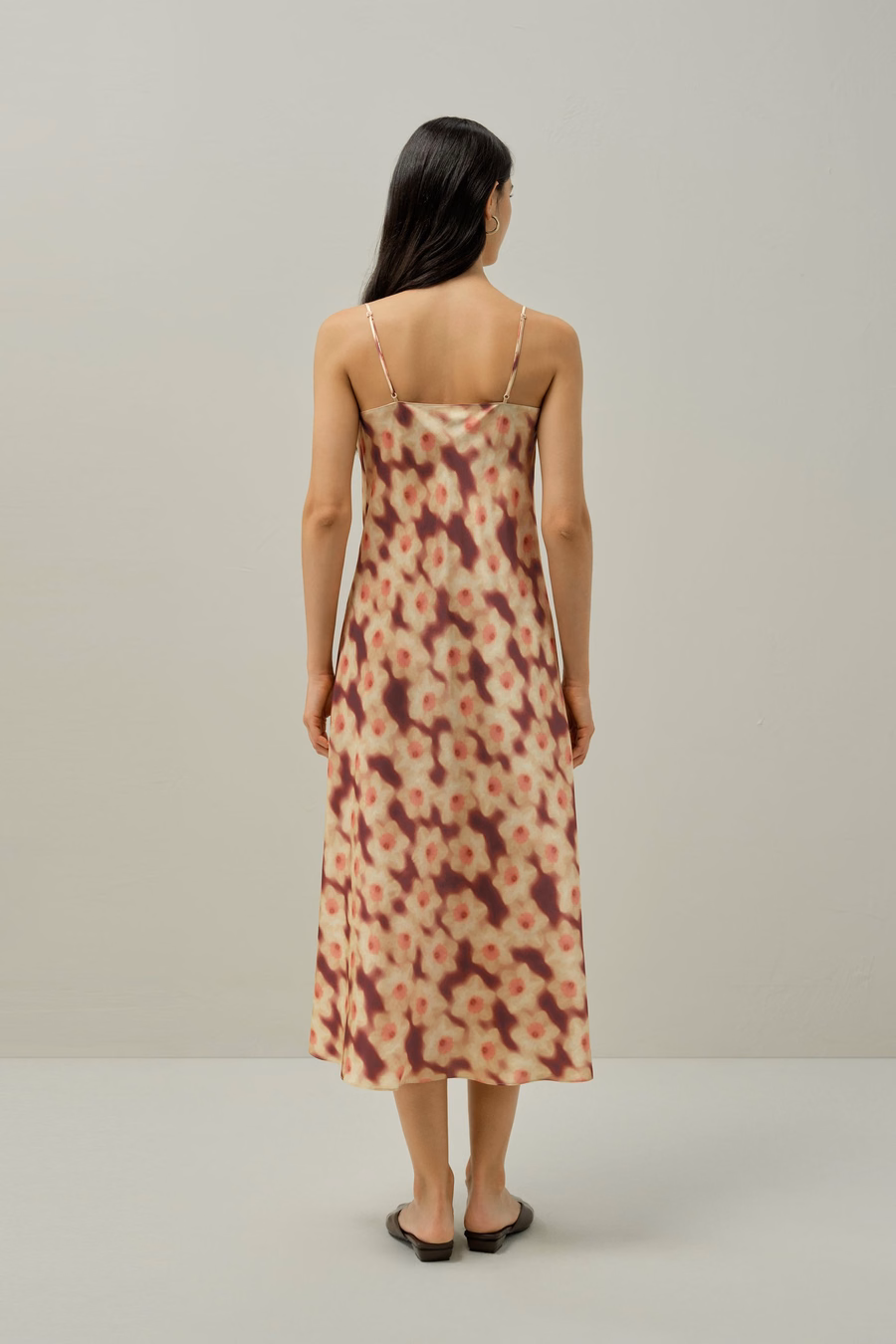 Abito sottoveste a stampa di narcisso - Realizzato con Liberty Fabric