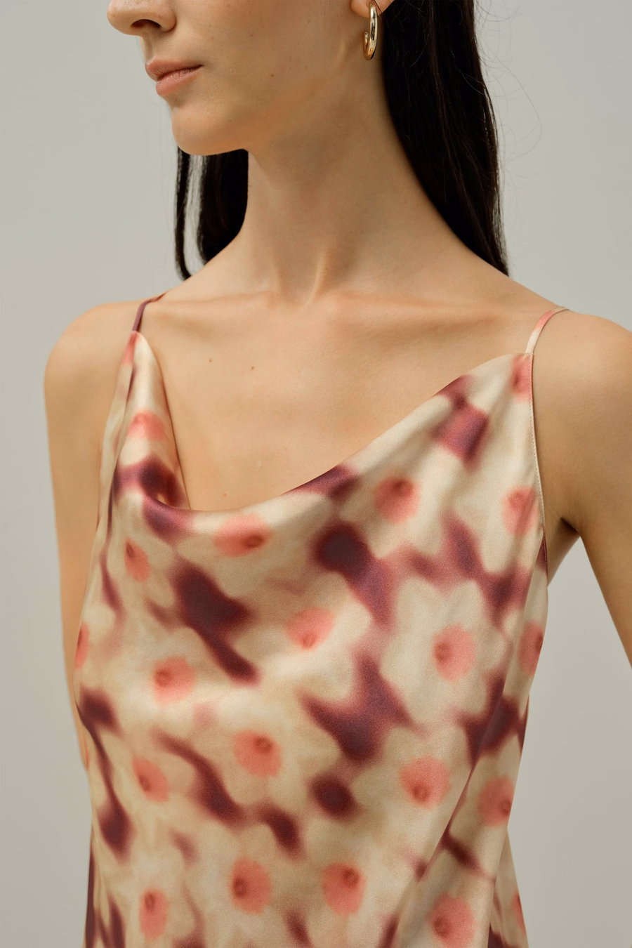 Abito sottoveste a stampa di narcisso - Realizzato con Liberty Fabric