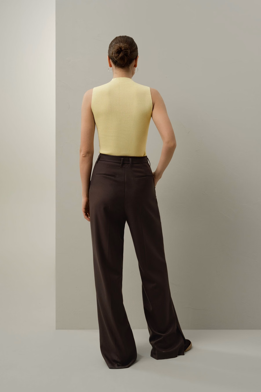 Gilet in lana lavabile a maglia senza cuciture