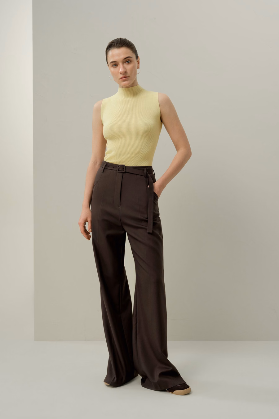 Gilet in lana lavabile a maglia senza cuciture