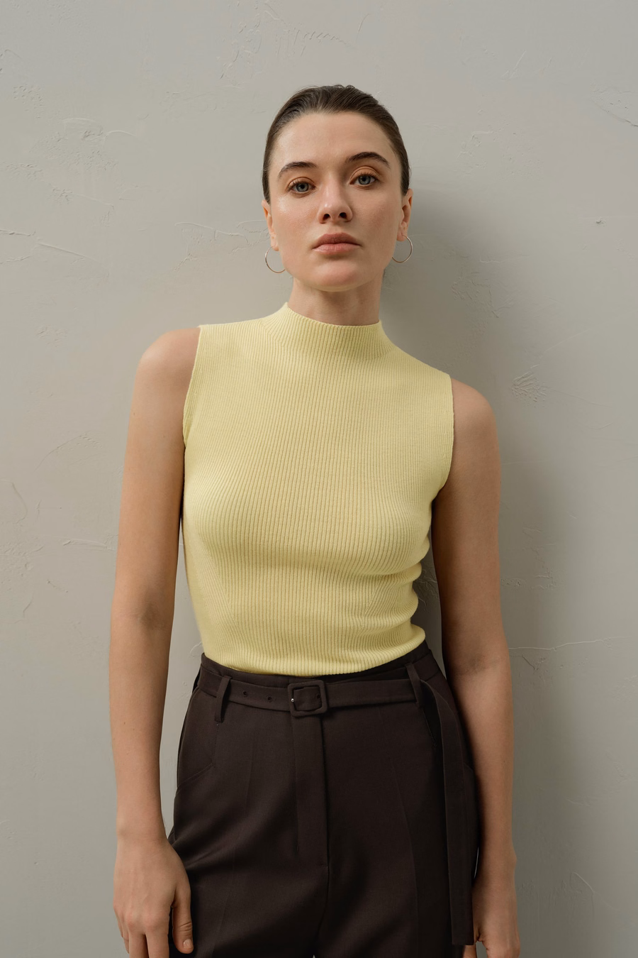 Gilet in lana lavabile a maglia senza cuciture