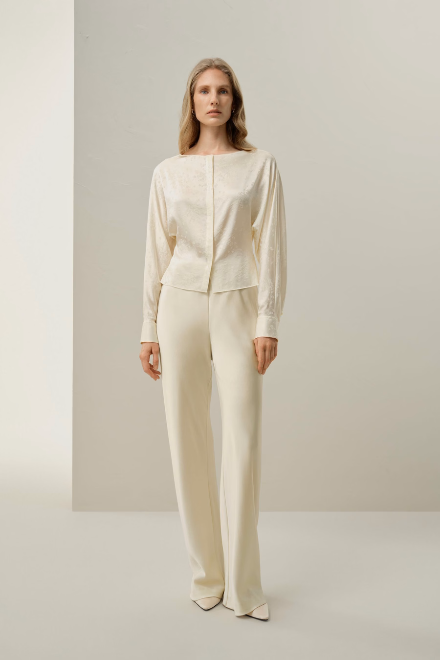 Blusa in seta jacquard YING