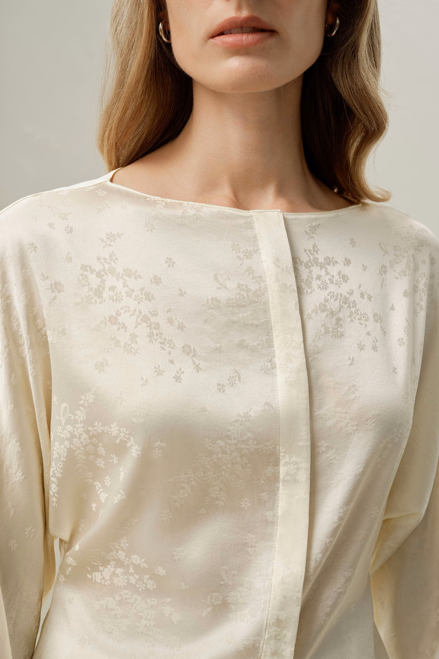 Blusa in seta jacquard YING