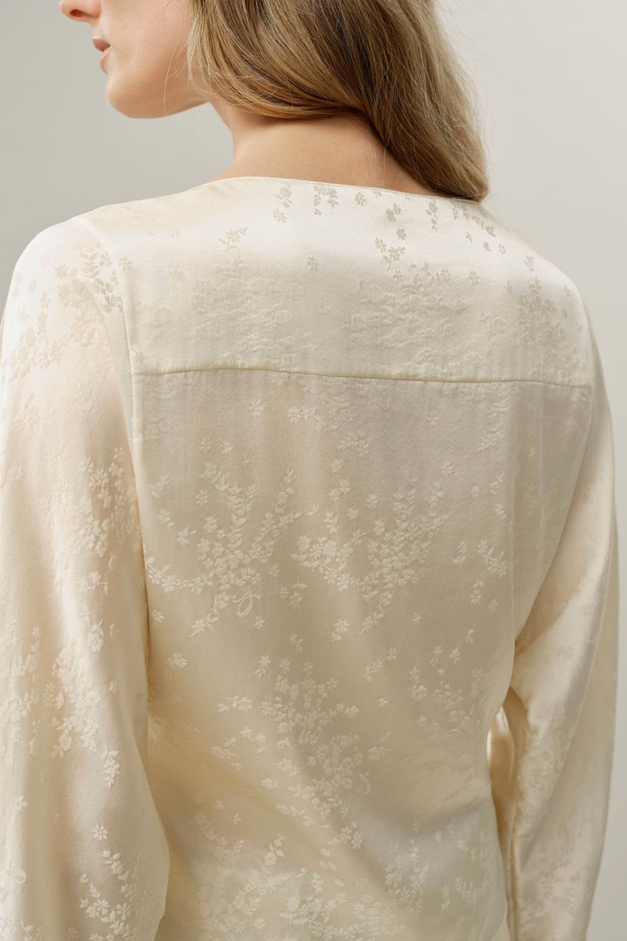 Blusa in seta jacquard YING