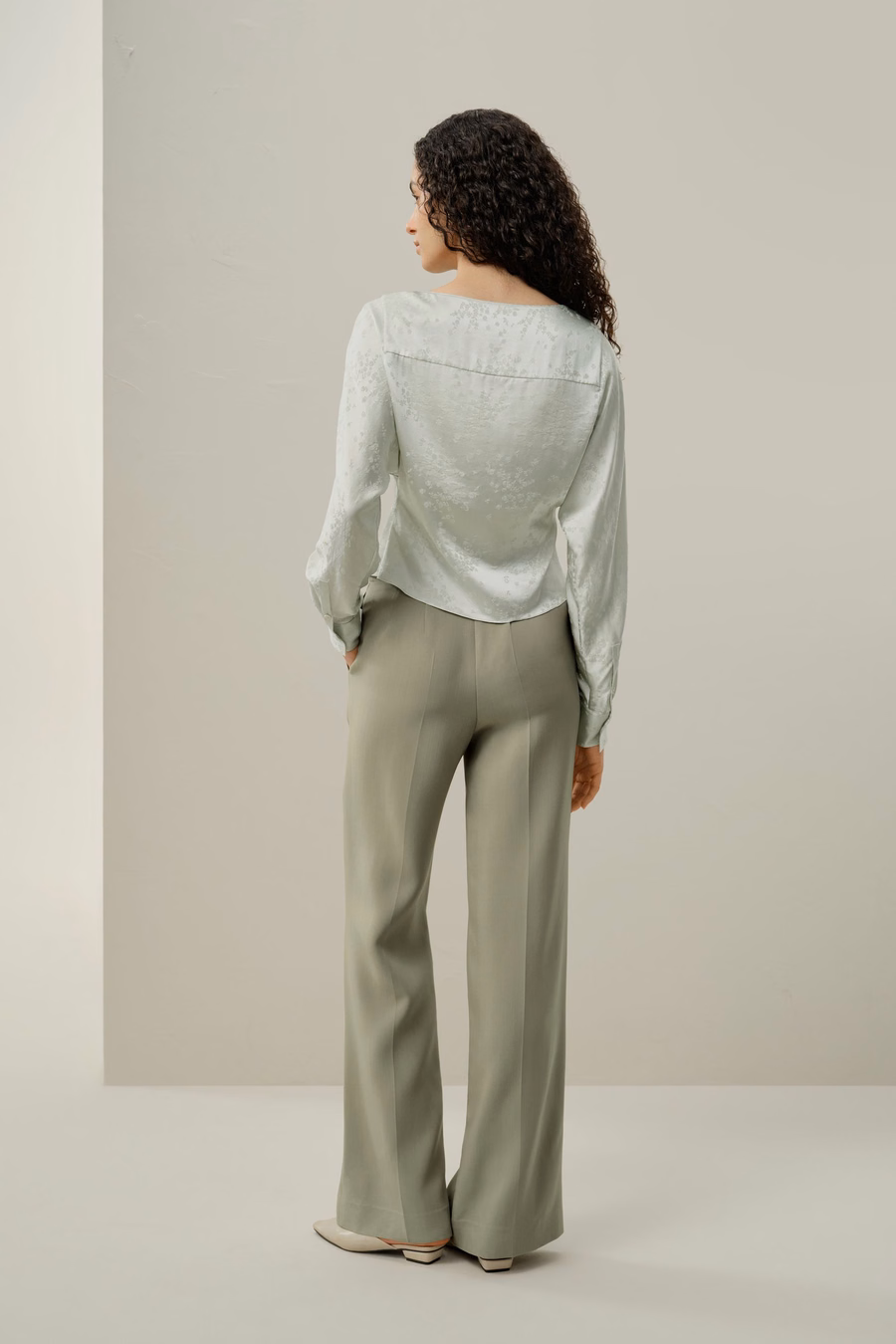 Blusa in seta jacquard YING