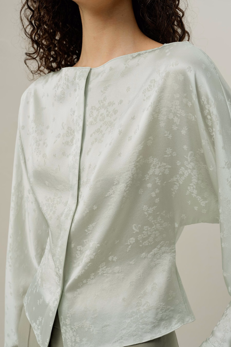 Blusa in seta jacquard YING