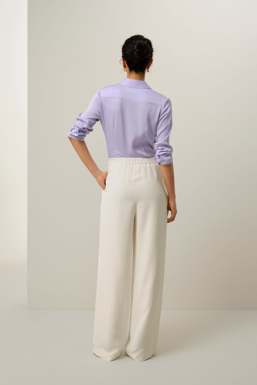 Camicia in Viscosa Doppia Georgette