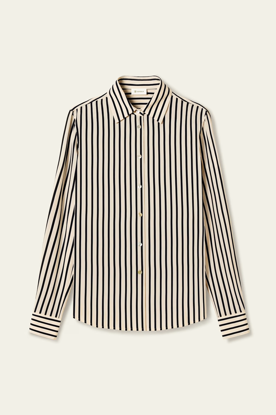 Camicia di seta a righe